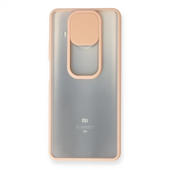 Xiaomi Mi 10t Lite Kılıf Palm Buzlu Kamera Sürgülü Silikon - Pembe