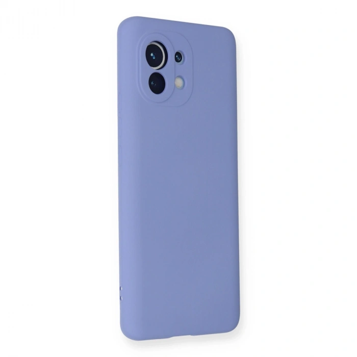 Xiaomi Mi 11 Kılıf Nano İçi Kadife Silikon - Lila