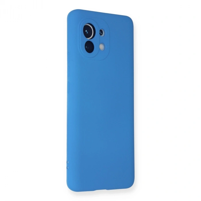 Xiaomi Mi 11 Kılıf Nano İçi Kadife Silikon - Mavi