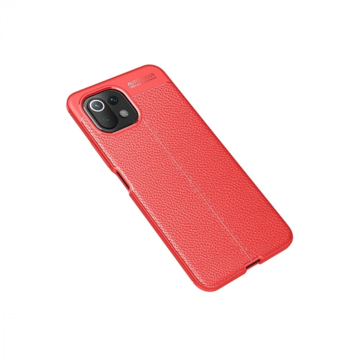 Xiaomi Mi 11 Lite Kılıf Auto Focus Kapak - Kırmızı