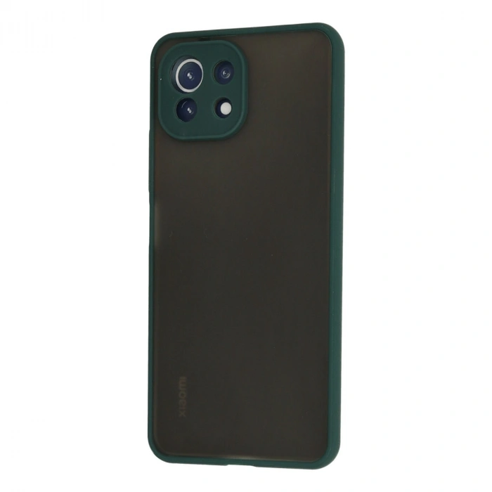Xiaomi Mi 11 Lite Kılıf Montreal Silikon Kapak - Yeşil