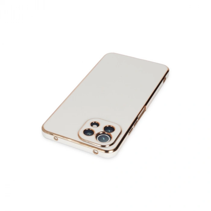 Xiaomi Mi 11 Lite Kılıf Volet Silikon - Beyaz