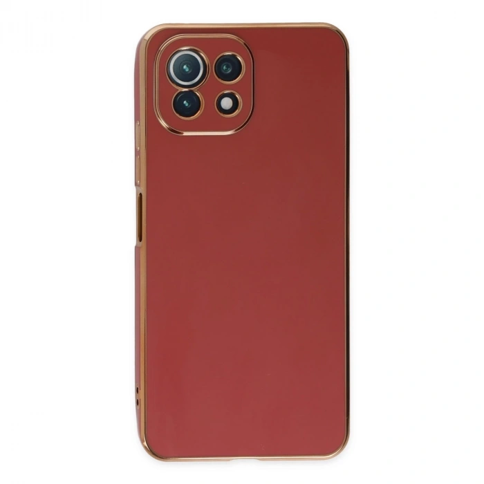 Xiaomi Mi 11 Lite Kılıf Volet Silikon - Kırmızı