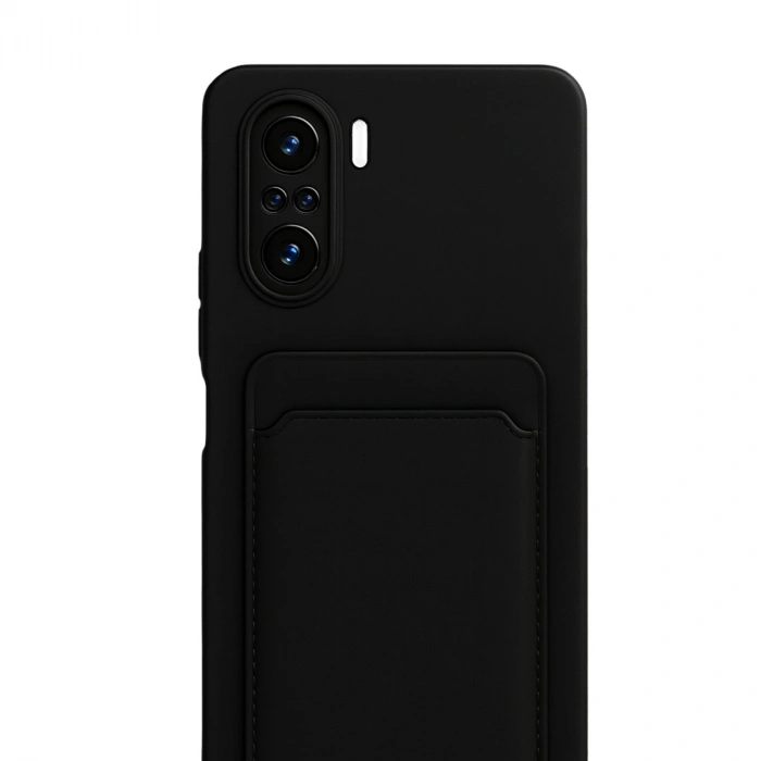 Xiaomi Mi 11i Kılıf Kelvin Kartvizitli Silikon - Siyah