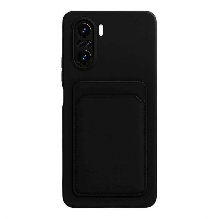 Xiaomi Mi 11i Kılıf Kelvin Kartvizitli Silikon - Siyah