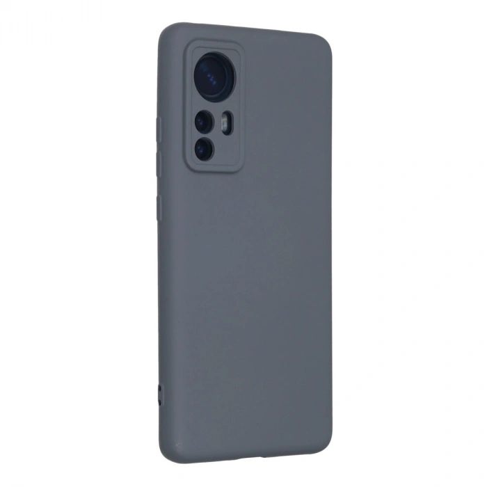 Xiaomi Mi 12 Kılıf Nano İçi Kadife Silikon - Gri