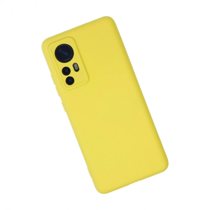 Xiaomi Mi 12 Kılıf Nano İçi Kadife Silikon - Sarı