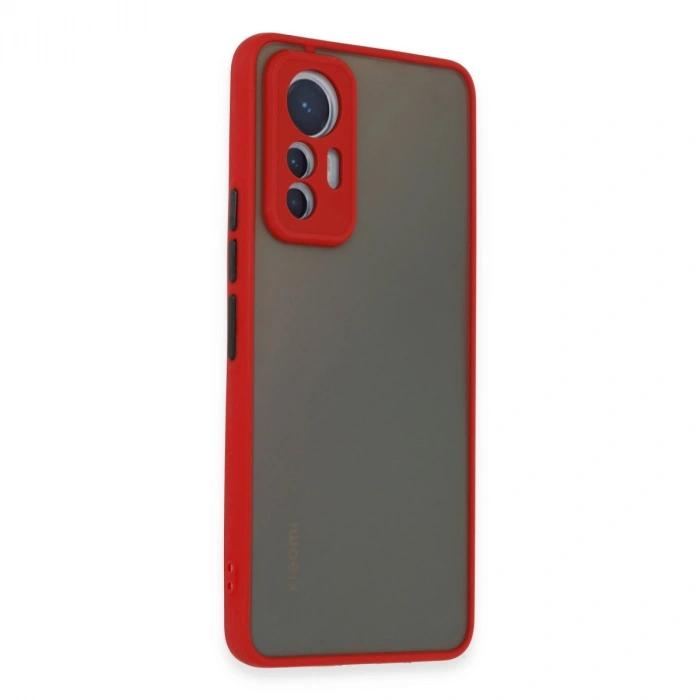 Xiaomi Mi 12 Lite Kılıf Montreal Silikon Kapak - Kırmızı