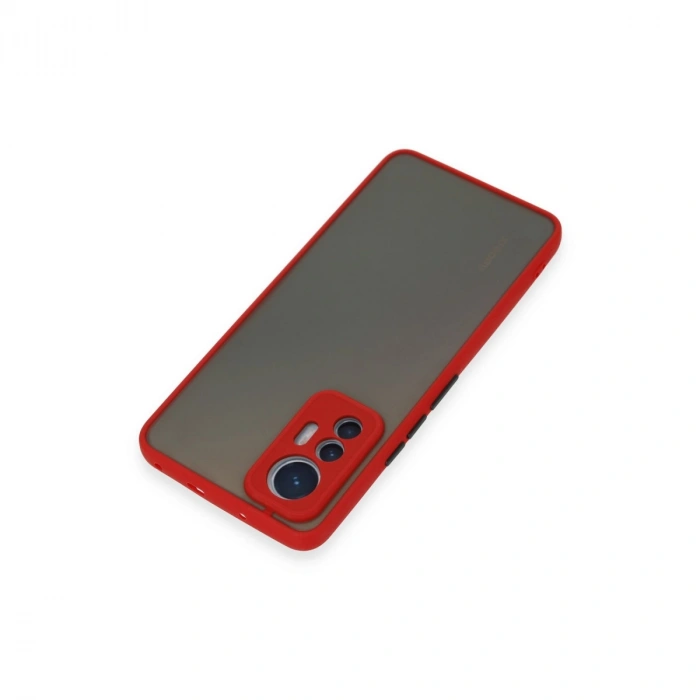 Xiaomi Mi 12 Lite Kılıf Montreal Silikon Kapak - Kırmızı