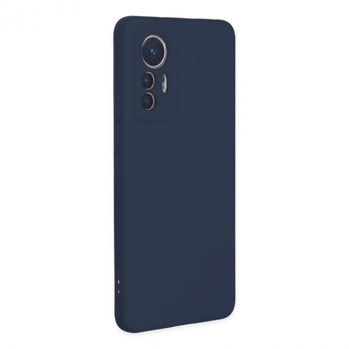 Xiaomi Mi 12 Lite Kılıf Nano İçi Kadife Silikon - Lacivert