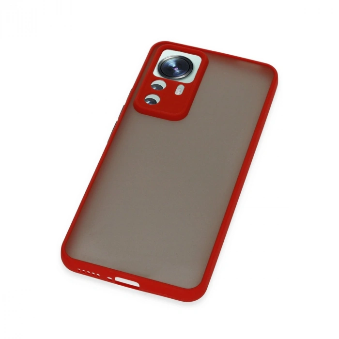 Xiaomi Mi 12t Pro Kılıf Montreal Silikon Kapak - Kırmızı