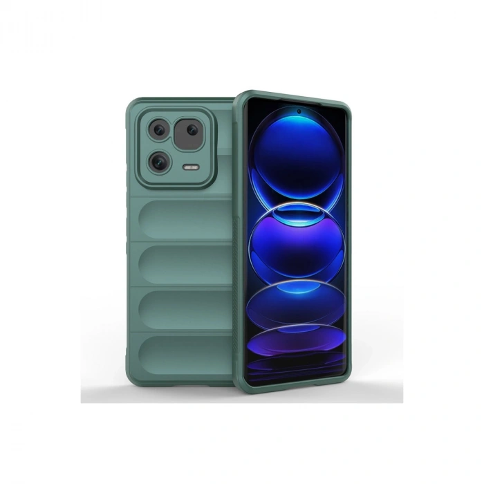 Xiaomi Mi 13 Kılıf Optimum Silikon - Koyu Yeşil