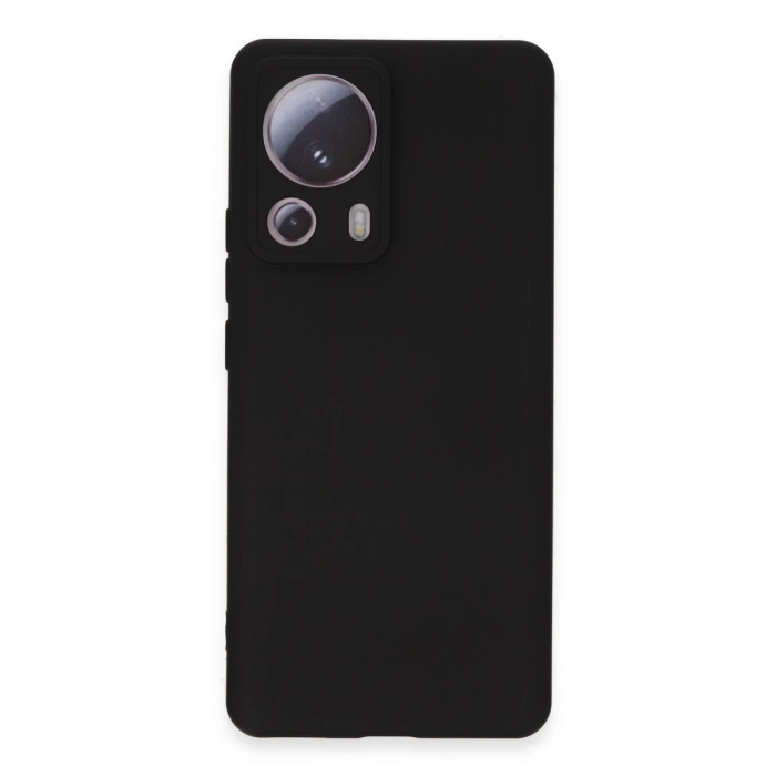 Xiaomi Mi 13 Lite Kılıf Nano İçi Kadife Silikon - Siyah