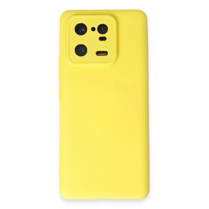 Xiaomi Mi 13 Pro Kılıf Nano İçi Kadife Silikon - Sarı
