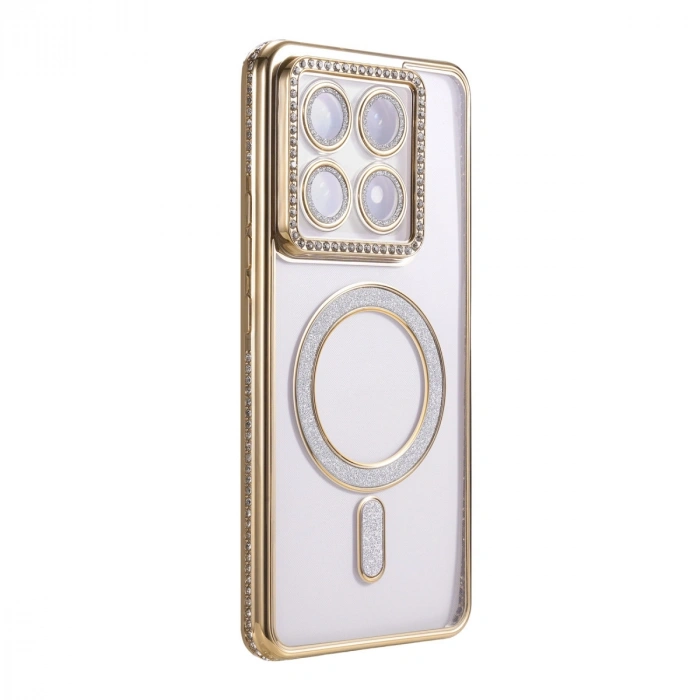 Xiaomi Mi 14t Pro Joke Simli Magneticsafe Kılıf - Gold