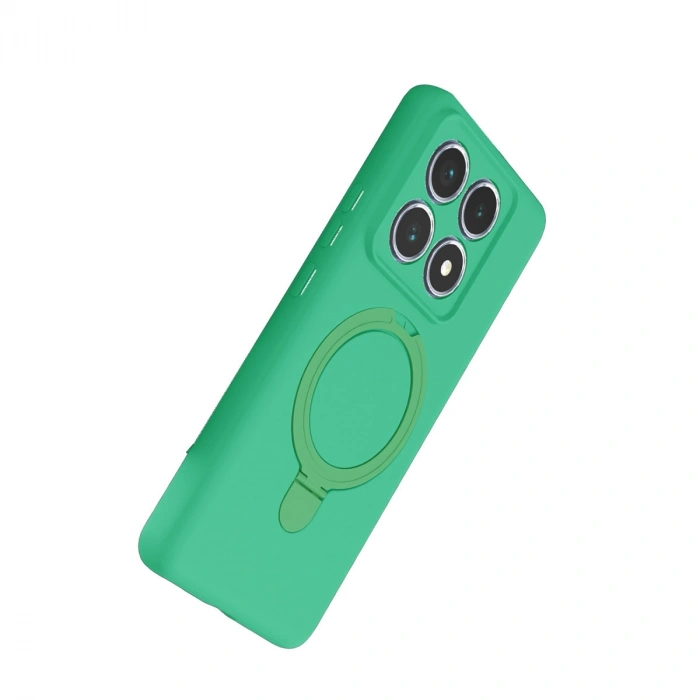 Xiaomi Mi 14t Pro Regal Magsafe Standlı Kapak - Yeşil