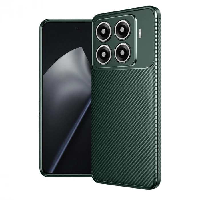 Xiaomi Mi 15t Pro Auto Focus Karbon Kapak - Koyu Yeşil