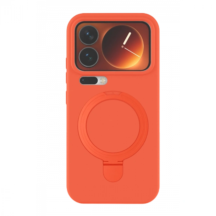 Xiaomi Mi 17 Pro Regal Magsafe Standlı Kapak - Turuncu