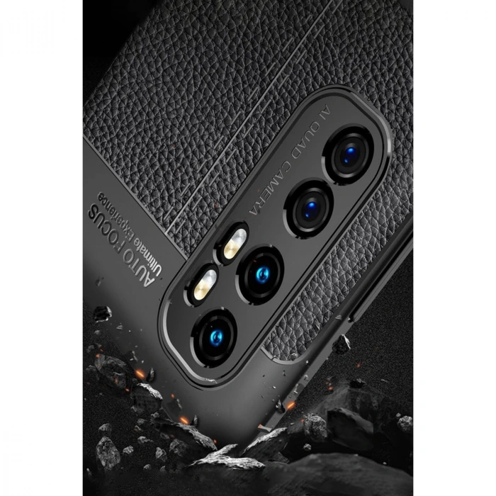 Xiaomi Mi Note 10 Lite Kılıf Auto Focus Kapak - Kırmızı