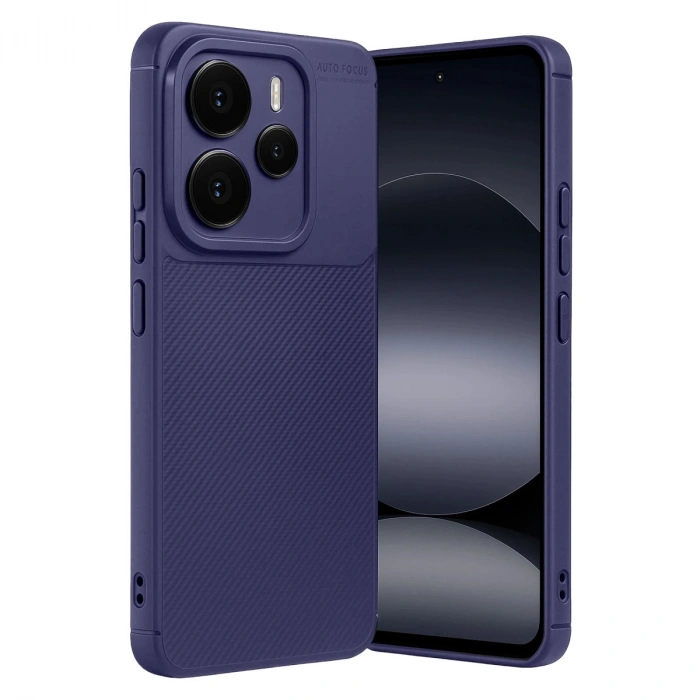 Xiaomi Note 14 5g Auto Focus Karbon Kapak - Lacivert