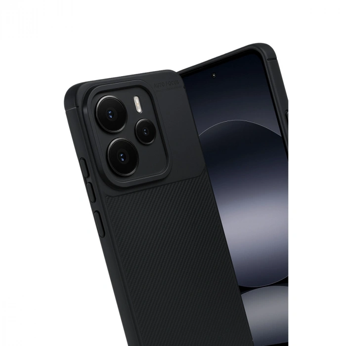 Xiaomi Note 14 5g Auto Focus Karbon Kapak - Siyah