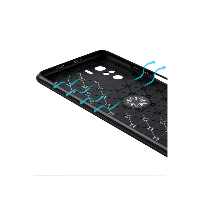Xiaomi Poco F3 Kılıf Range Yüzüklü Silikon - Kırmızı