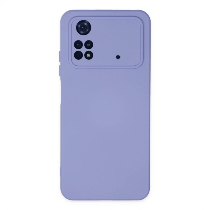 Xiaomi Poco M4 Pro 4g Kılıf Nano İçi Kadife Silikon - Lila