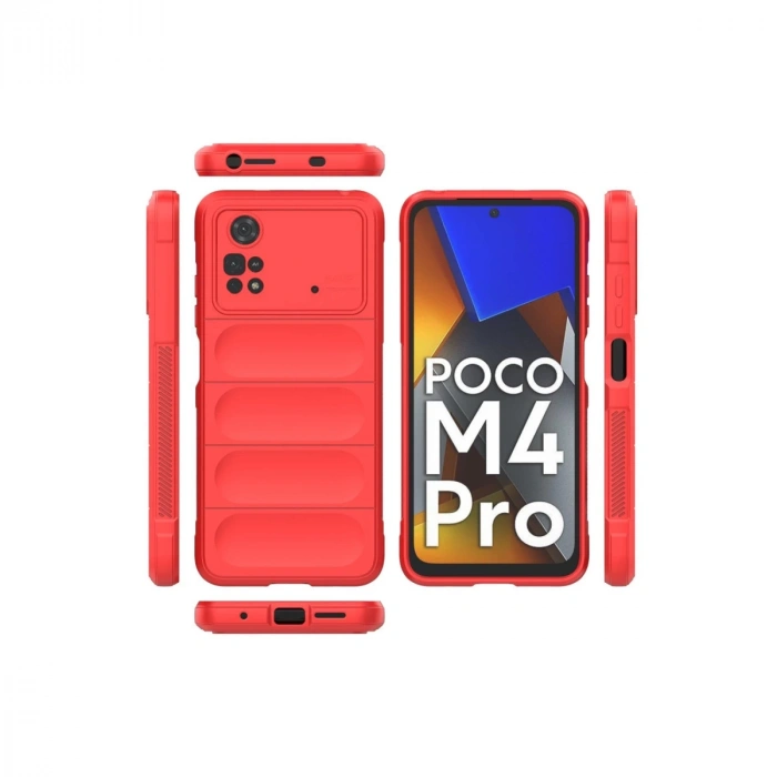 Xiaomi Poco M4 Pro 4g Kılıf Optimum Silikon - Kırmızı