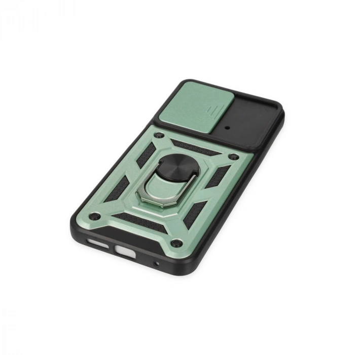 Xiaomi Poco M4 Pro 4g Kılıf Pars Lens Yüzüklü Silikon - Yeşil