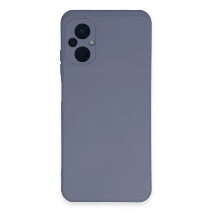 Xiaomi Poco M5 Kılıf Nano İçi Kadife Silikon - Gri