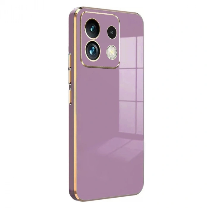 Xiaomi Poco M6 Pro 4g Kılıf Volet Silikon - Mor