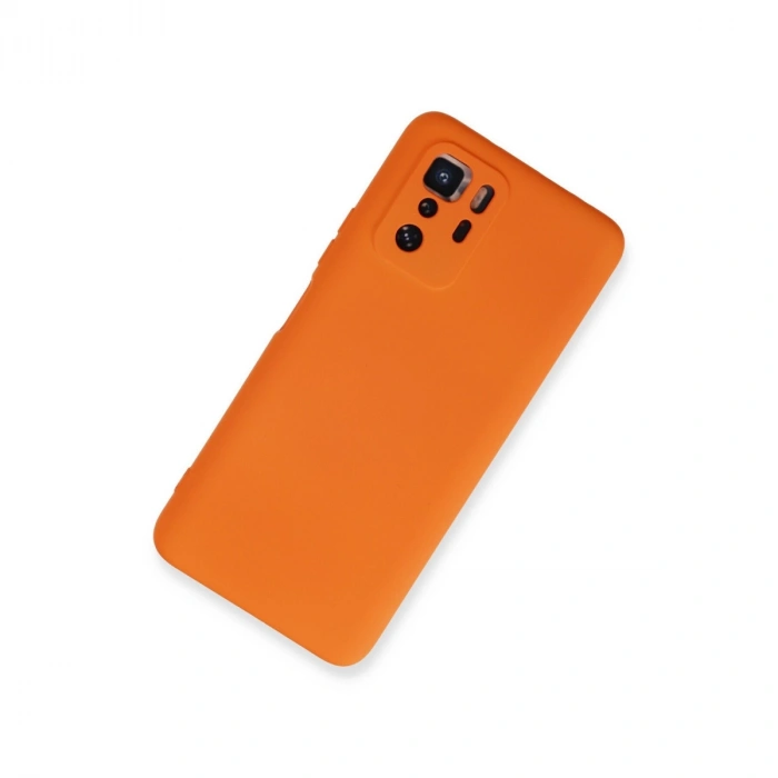 Xiaomi Poco X3 Gt Kılıf Nano İçi Kadife Silikon - Turuncu