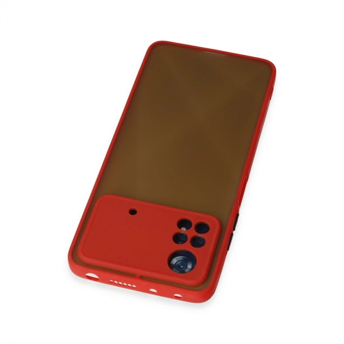 Xiaomi Poco X4 Pro 5g Kılıf Montreal Silikon Kapak - Kırmızı