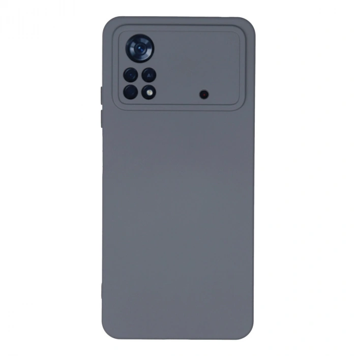 Xiaomi Poco X4 Pro 5g Kılıf Nano İçi Kadife Silikon - Gri