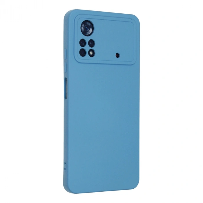 Xiaomi Poco X4 Pro 5g Kılıf Nano İçi Kadife Silikon - Mavi
