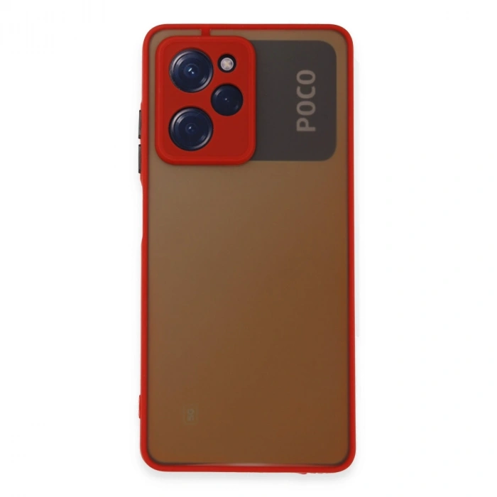 Xiaomi Poco X5 Pro 5g Kılıf Montreal Silikon Kapak - Kırmızı