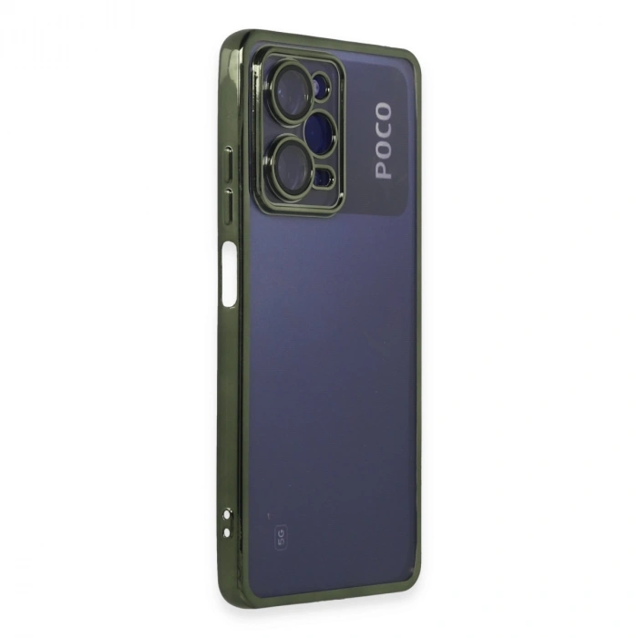 Xiaomi Poco X5 Pro 5g Kılıf Razer Lensli Silikon - Yeşil