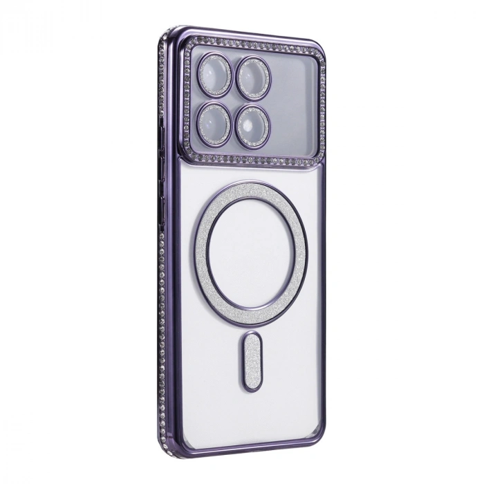 Xiaomi Poco X6 Pro Joke Simli Magneticsafe Kılıf - Derin Mor