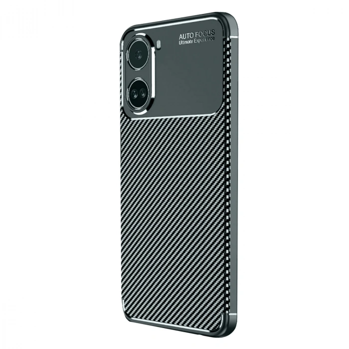 Xiaomi Poco X7 Pro Kılıf Auto Focus Karbon Kapak - Koyu Yeşil