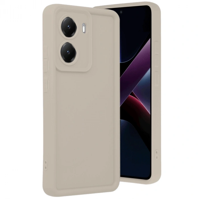 Xiaomi Poco X7 Pro Viera Silikon - Krem