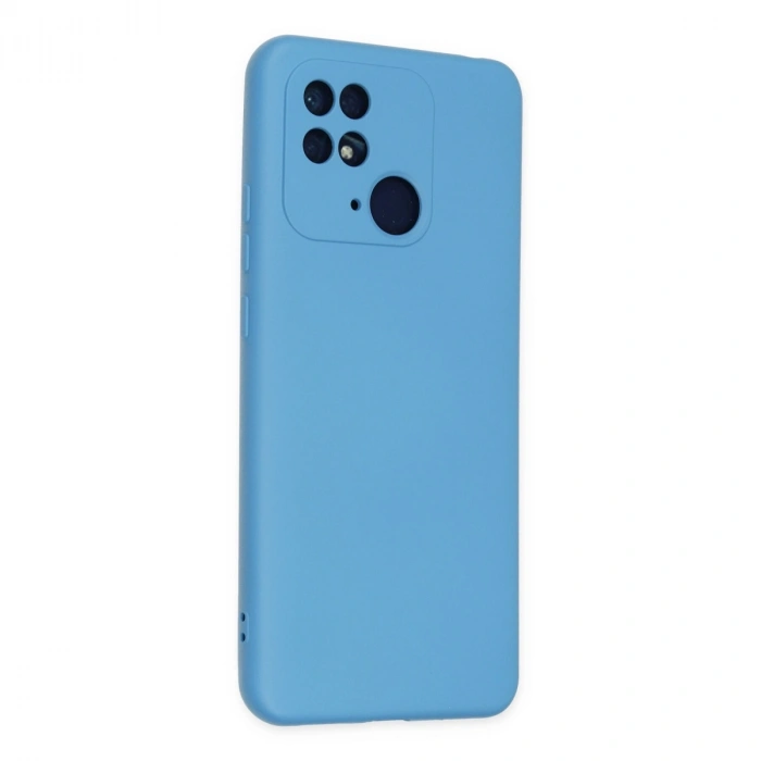 Xiaomi Redmi 10c Kılıf Nano İçi Kadife Silikon - Mavi