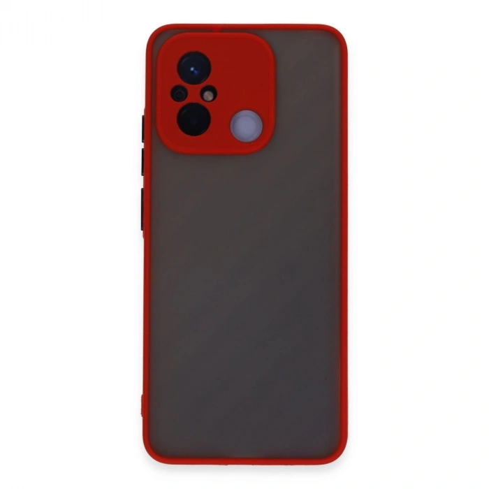 Xiaomi Redmi 12c Kılıf Montreal Silikon Kapak - Kırmızı