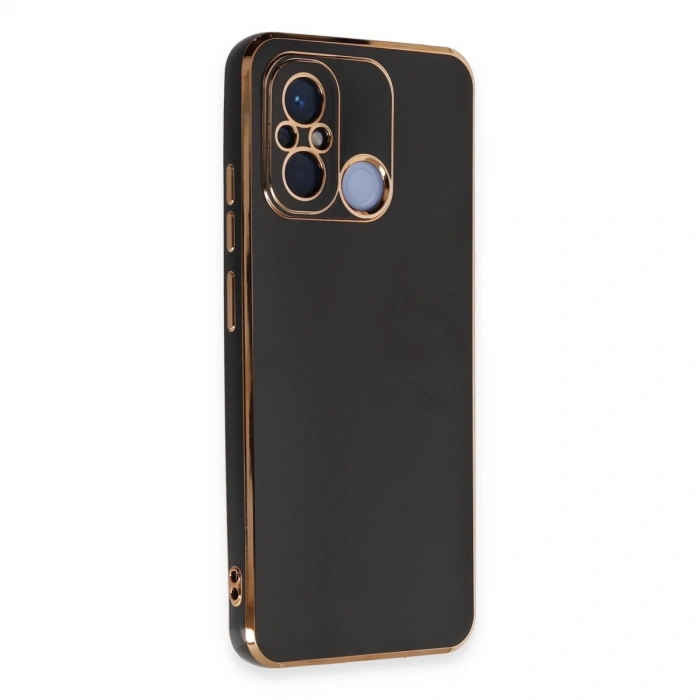 Xiaomi Redmi 12c Kılıf Volet Silikon - Siyah