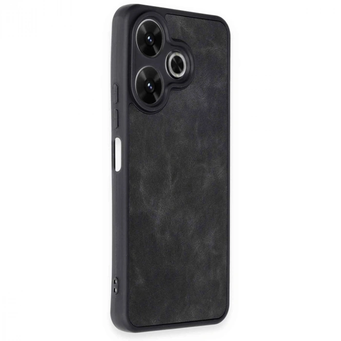 Xiaomi Redmi 13 4g Kılıf Aras Deri Kapak - Siyah