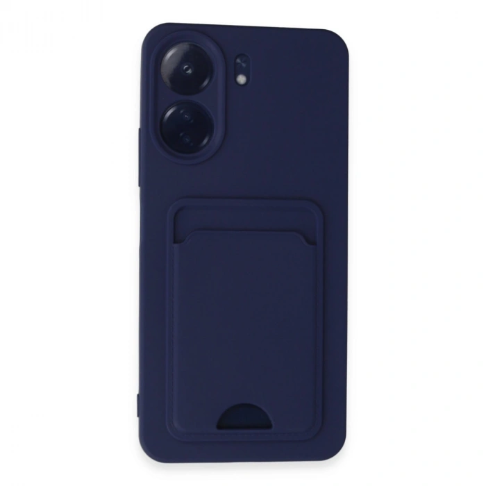 Xiaomi Redmi 13c Kılıf Kelvin Kartvizitli Silikon - Lacivert