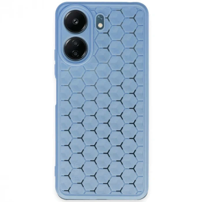 Xiaomi Redmi 13c Kılıf Petek Silikon Kapak - Mavi