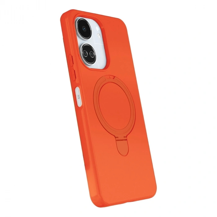 Xiaomi Redmi 13c Regal Magsafe Standlı Kapak - Turuncu