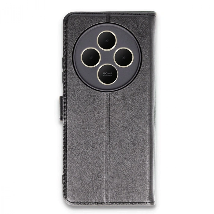 Xiaomi Redmi 14c Kılıf Trend S Plus Kapaklı Kılıf - Siyah