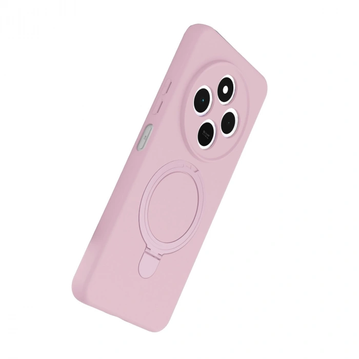 Xiaomi Redmi 14c Regal Magsafe Standlı Kapak - Açık Pembe