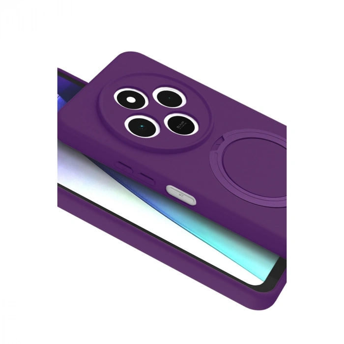 Xiaomi Redmi 14c Regal Magsafe Standlı Kapak - Derin Mor